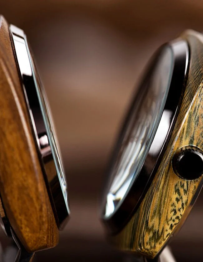 Montre en Bois pour Homme avec Petit Cadran