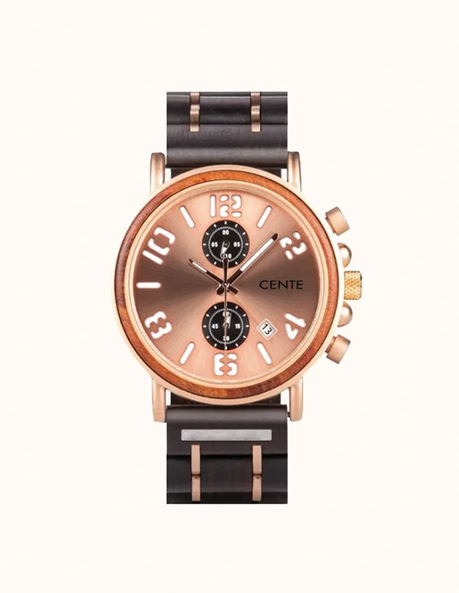 Montre en Bois et Acier