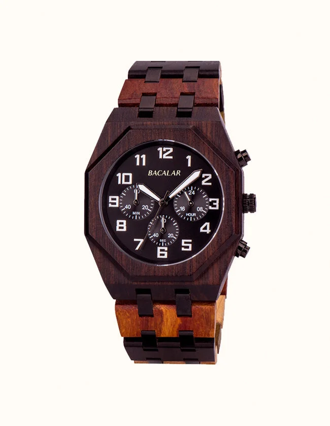 Montre Hexagonale en Bois