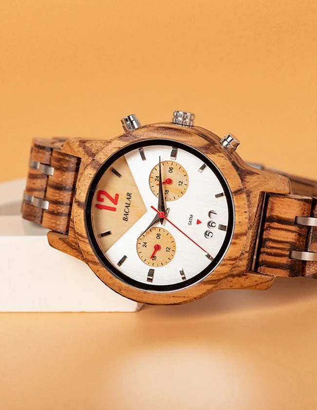 Montre Mécanique en Bois