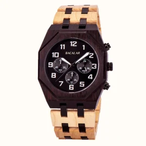 Montre Octogonale en Bois