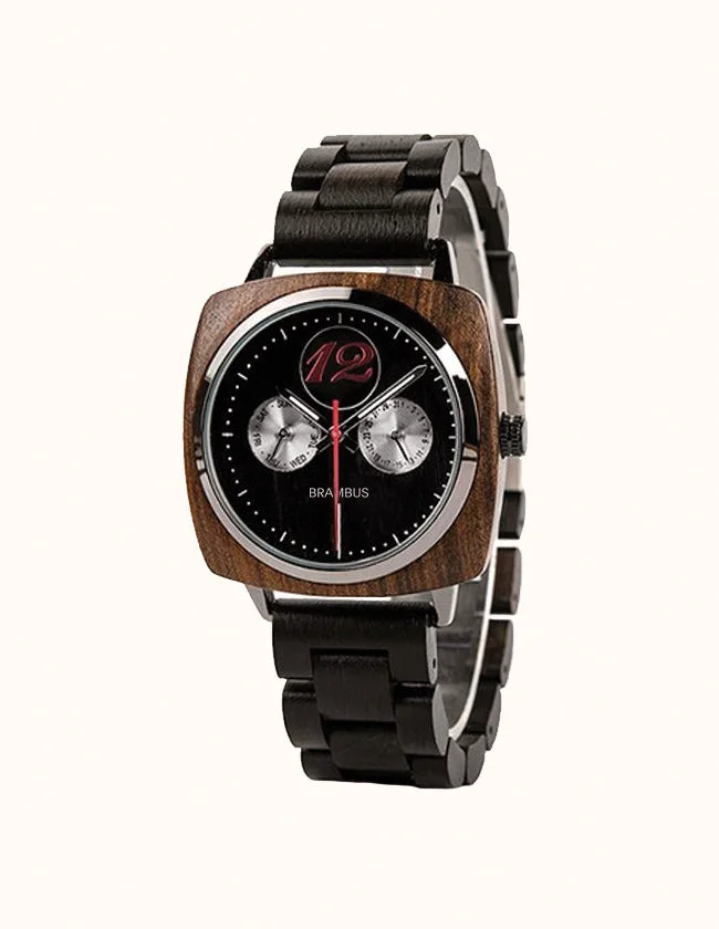 Montre Vintage Chrono en Bois