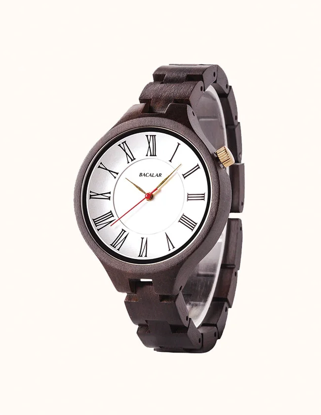 Montre Vintage en Bois pour Femme