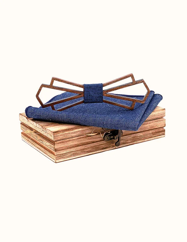 Nœud Papillon en Bois Naturel