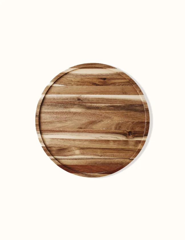 Plateau à gâteau en bois