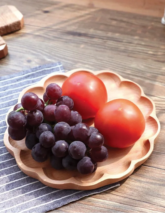Plateau de Service en Bois Naturel