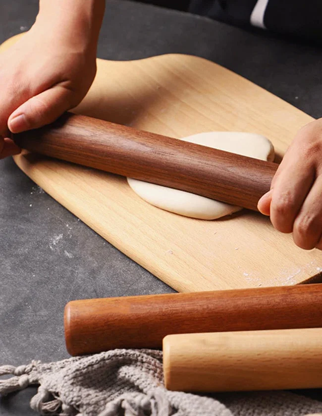 Rouleau à pâtisserie en bois renouvelable