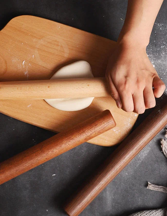 Rouleau à pâtisserie fabriqué en bois