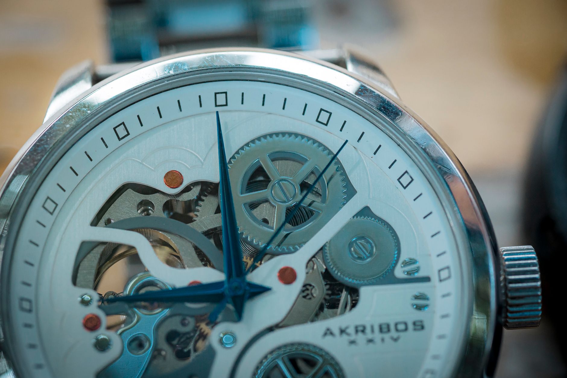 Detail du mouvement d une montre